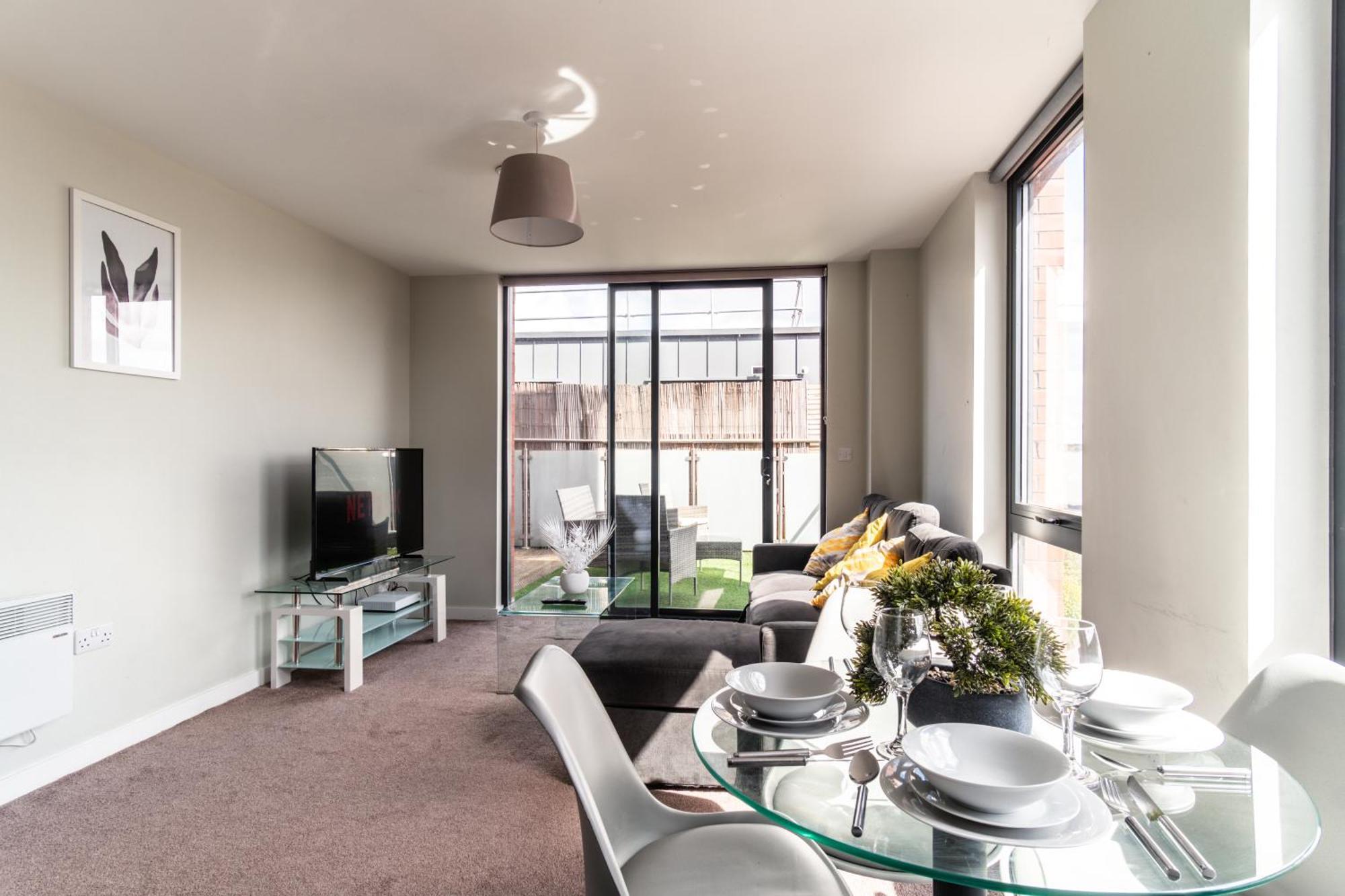 Prime Location 1 Bed Penthouse Apartment Manchester Exterior foto